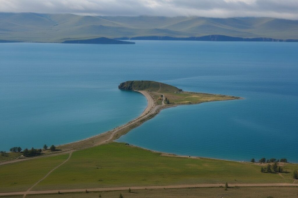 Мыс Уюга (Курминский) на Малом море — галечная коса и арочный грот